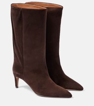 Stiletto Suede Knee-High Boots