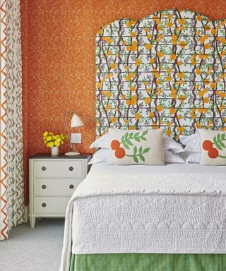 Kit Kemp-designed bedroom suite in her Firmdale Hotel