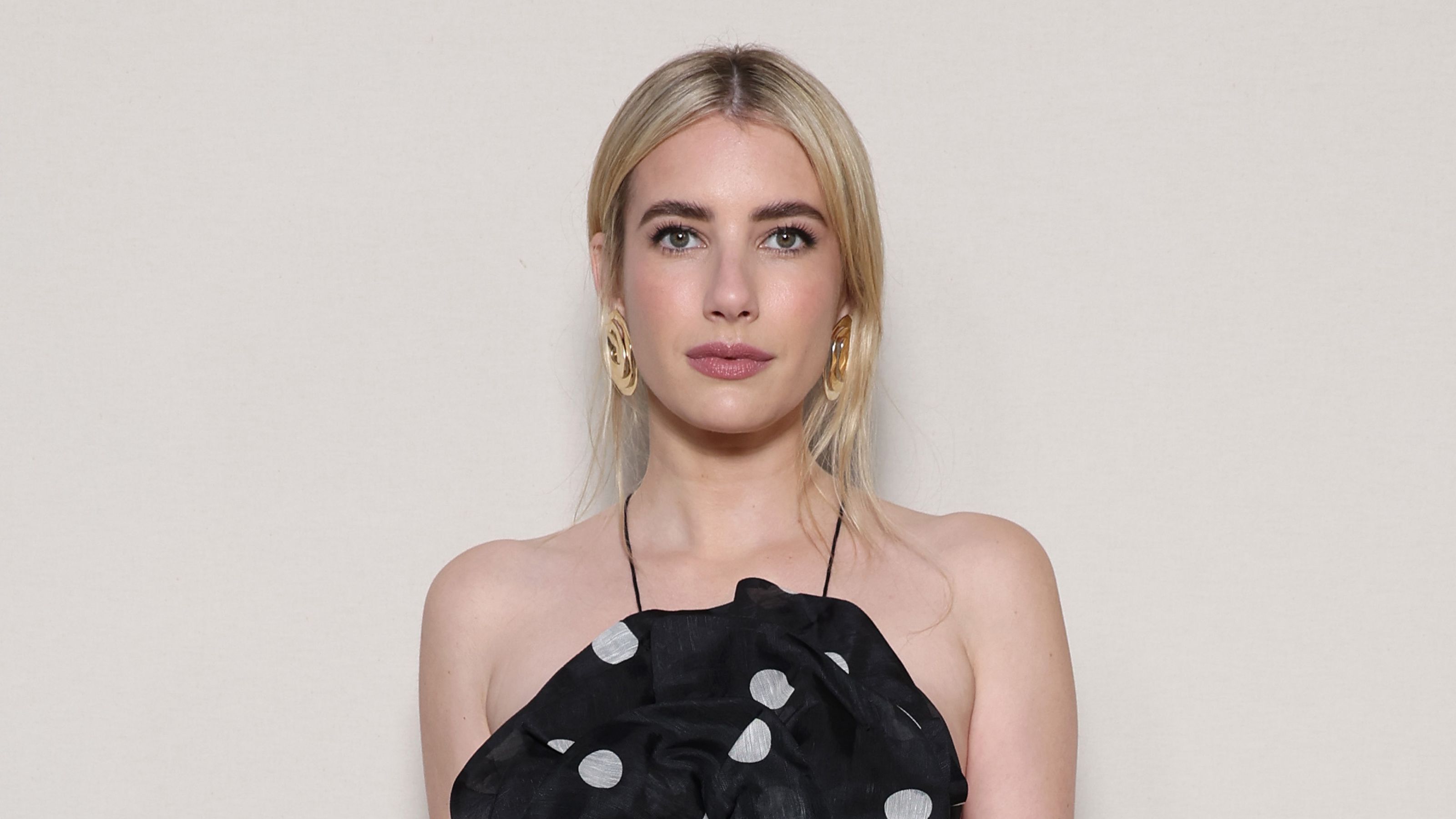 emma roberts on a white background