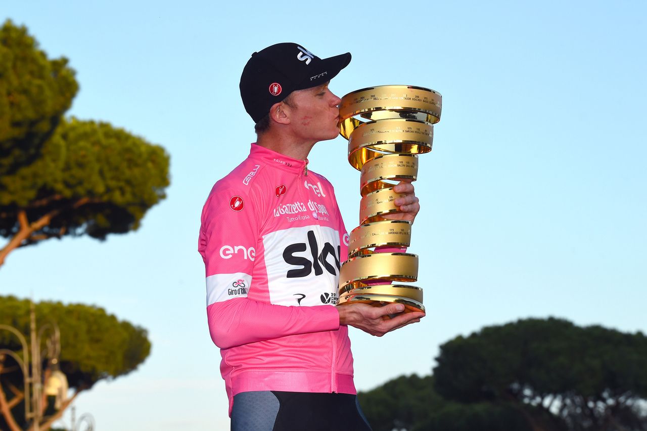 Chris Froome could be kissing the Giro d'Italia trophy goodbye depending on his salbutamol case verdict