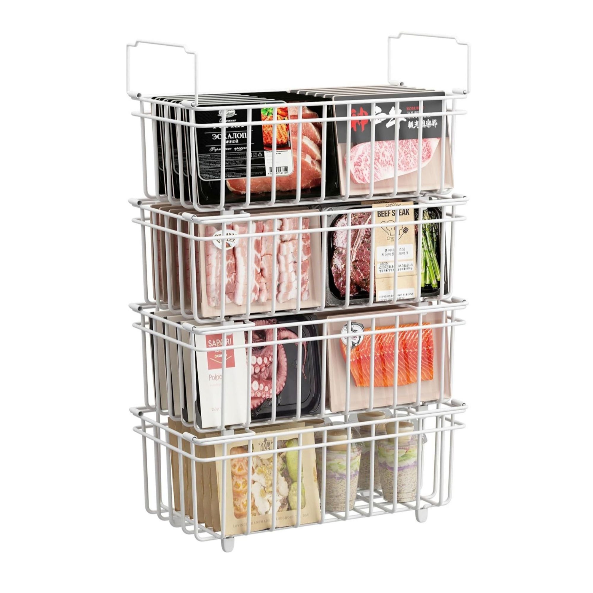 UMDONX 4 Pack Chest Freezer Baskets