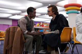 Adam Driver as Jack, Don Cheadle as Murray in Netflix's White Noise