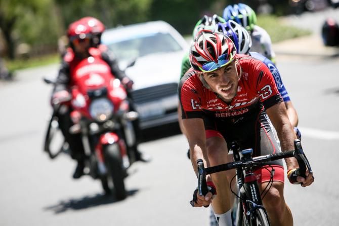 Eloy Teruel (Jamis) drives the break