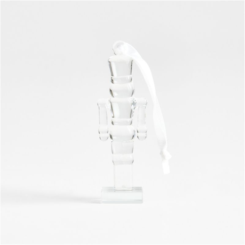 Glass Nutcracker Christmas Tree Ornament