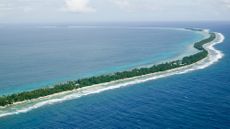 Aerial view of Funafuti, Tuvalu