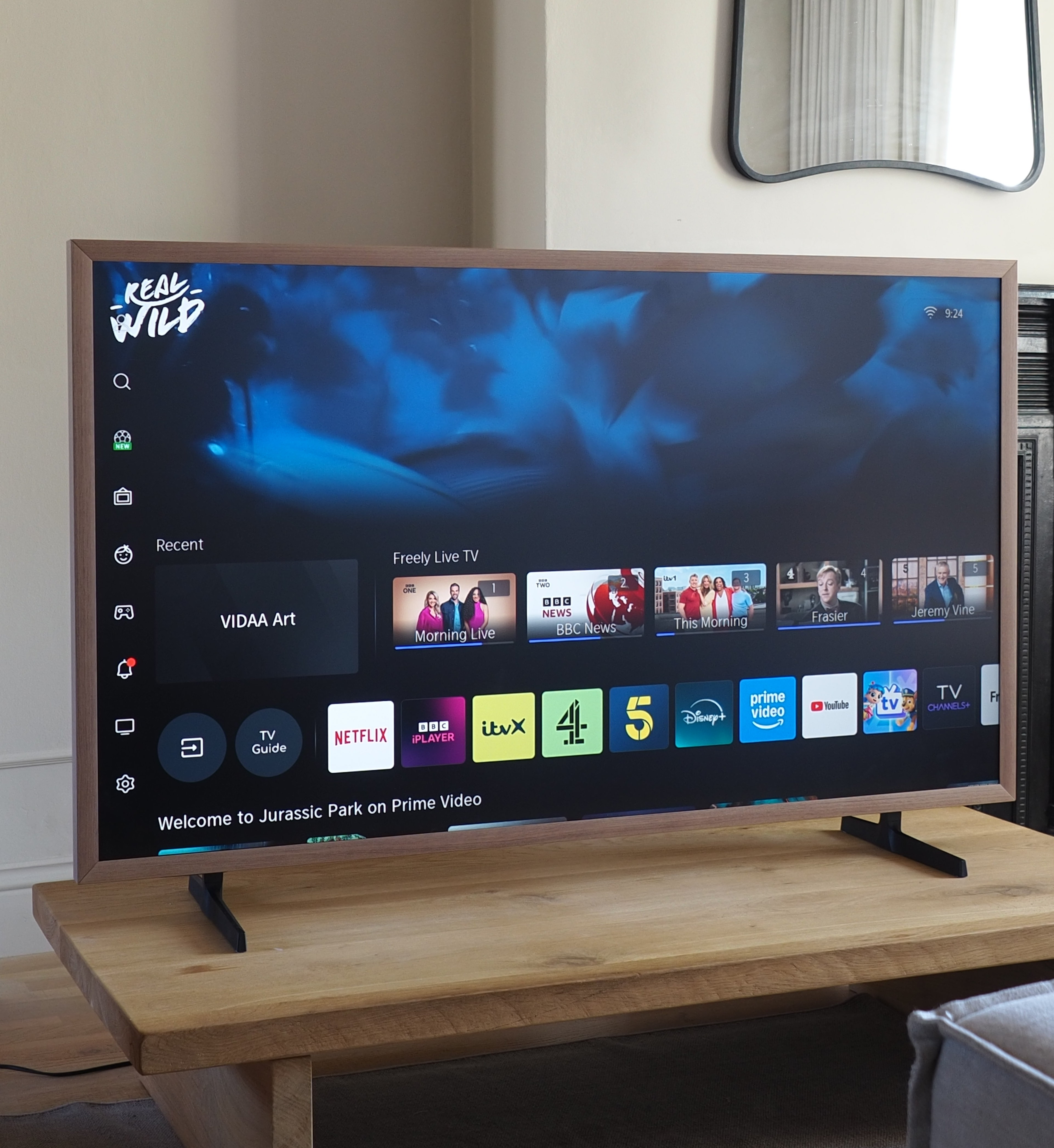 Hisense Canvas tv in a living room