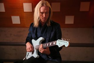 Kenny Wayne Shepherd with his new signature Fender Stratocaster.