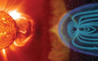 When charged particles from the solar wind get caught up in the Earth's magnetic field, they ultimately slam into our atmosphere, creating the remarkable northern and southern lights.