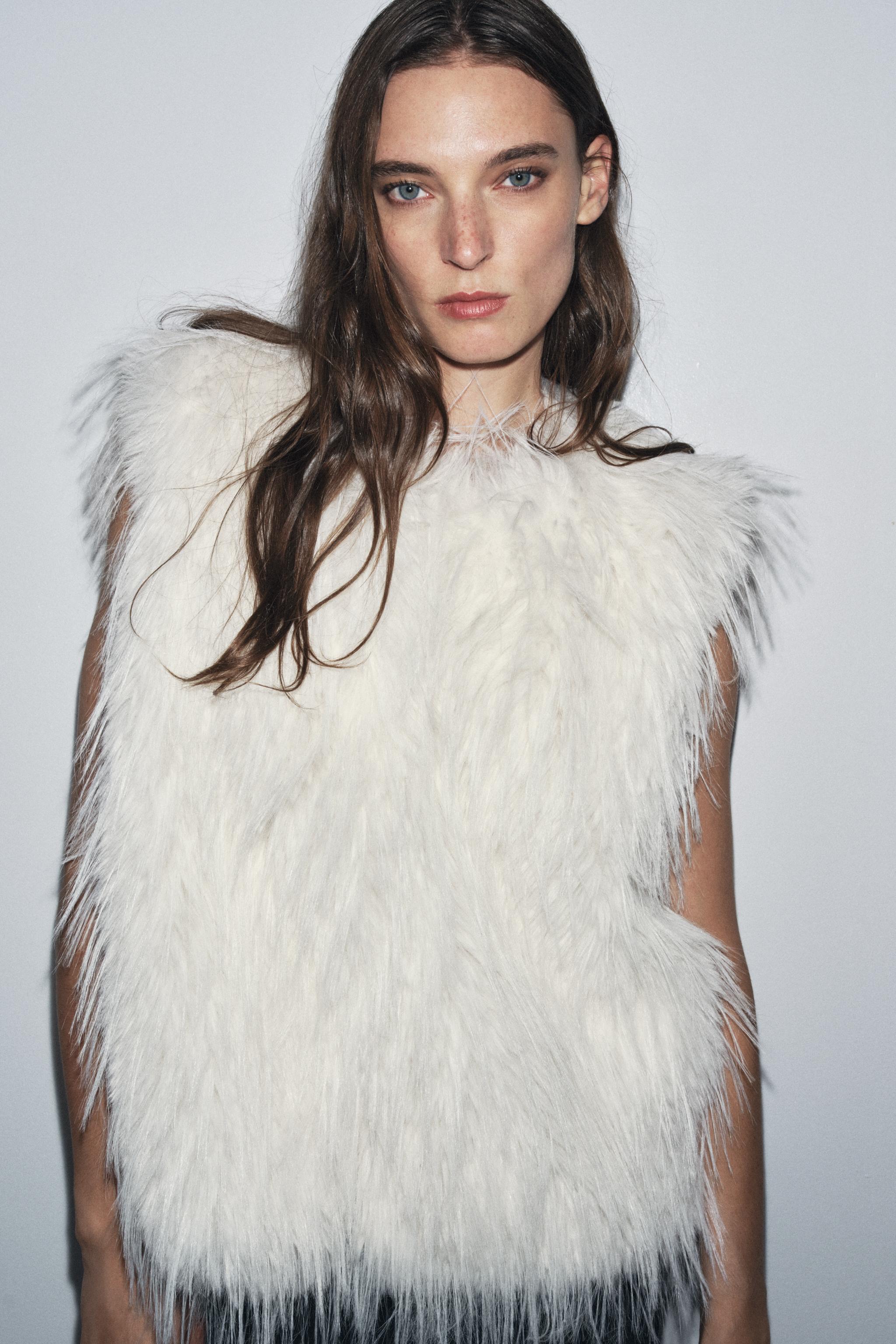 Zw Collection Faux Fur Vest