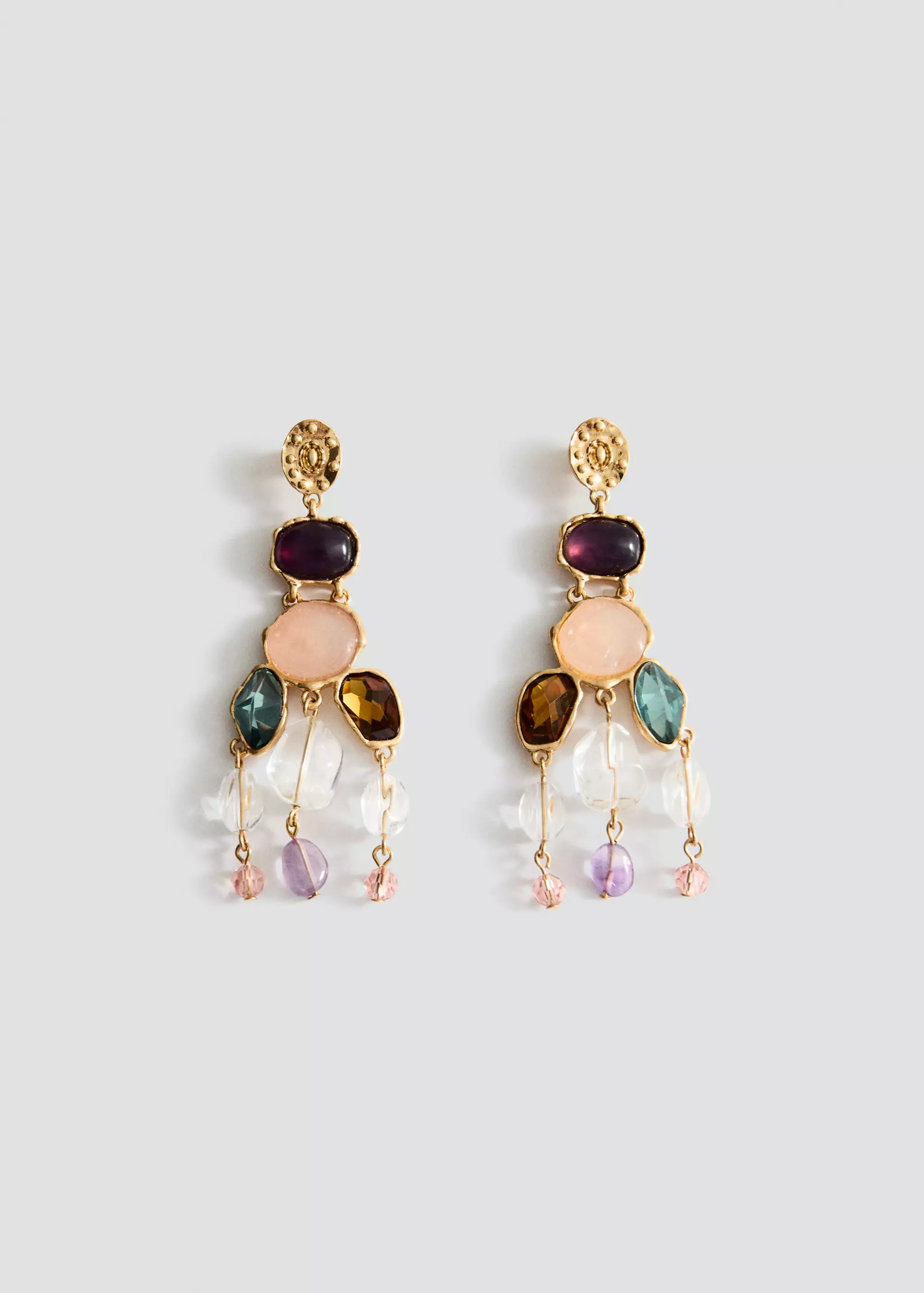 Long Stone Earrings - Women | Mango United Kingdom