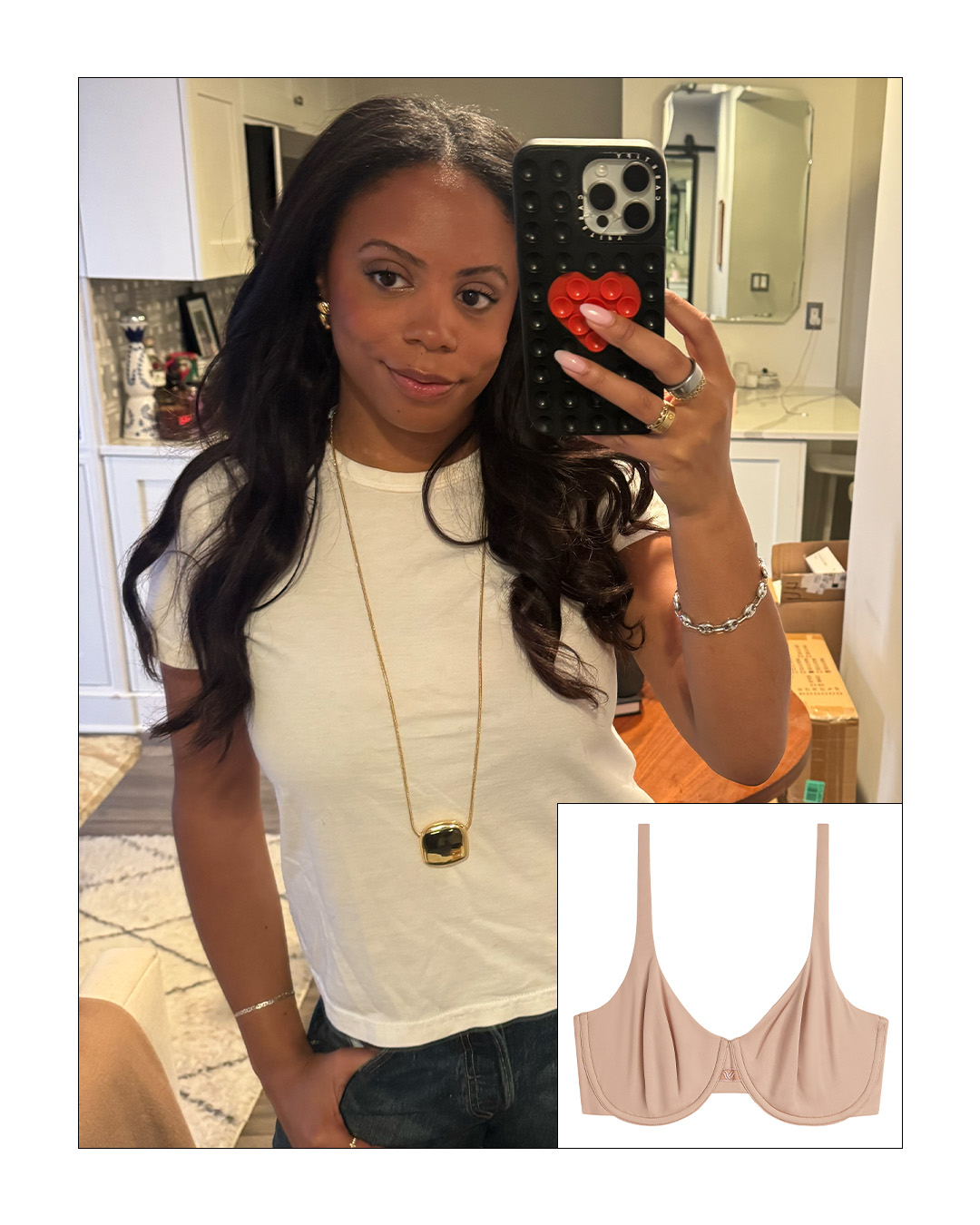 Sierra wearing the Wacoal Ever Flexing Bra.
