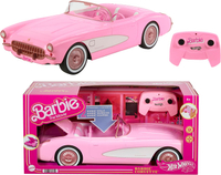 Hot Wheels Barbie Corvette, Battery-Operated Remote-Control Toy Car from Barbie The Movie: $55 on Amazon