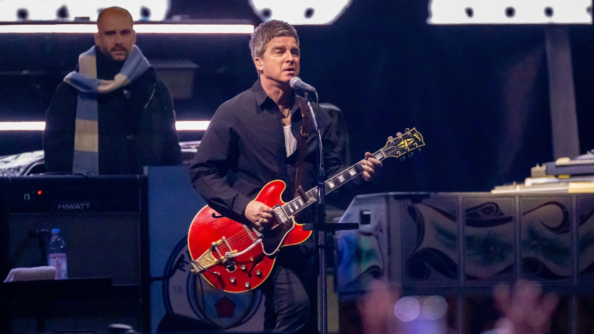 Noel Gallagher performs during the Oasis Live &rsquo;25 world tour at MetLife Stadium on August 31, 2025 in East Rutherford, New Jersey. 