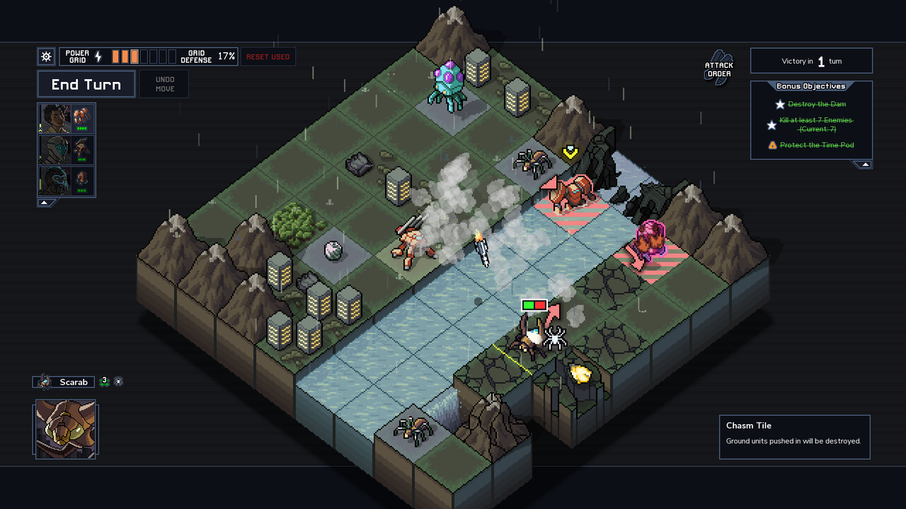 Into the Breach: Advanced Edition screen