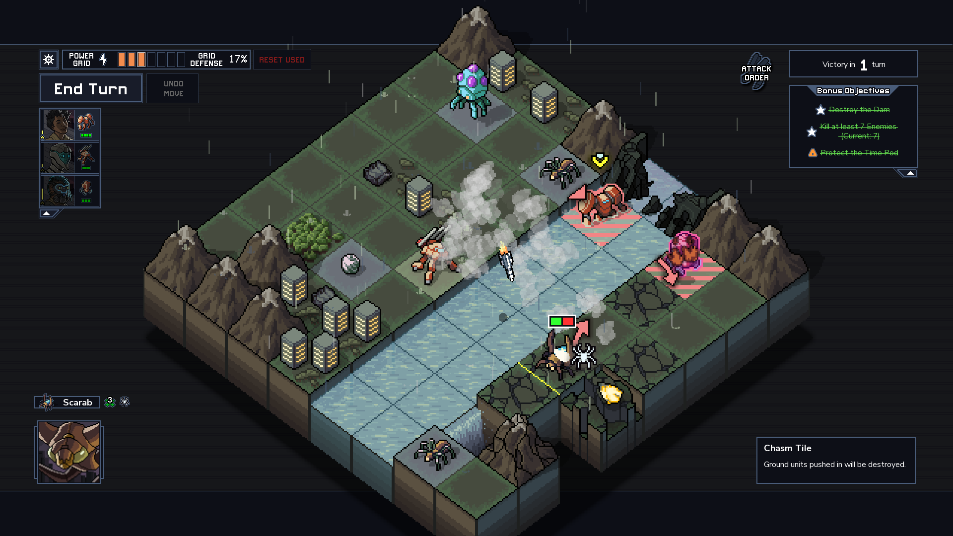 Into the Breach: Advanced Edition screen