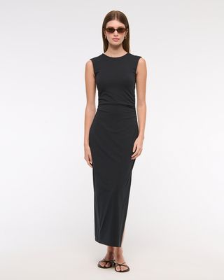 abercrombie, Bra-Free Open-Back Knit Midi Dress