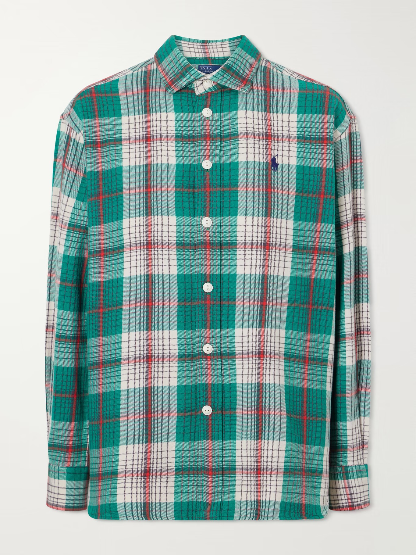 Polo Ralph Lauren , Logo-Embroidered Checked Cotton-Twill Shirt