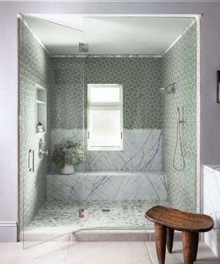 Shower room decorated with tiles from Fireclay Tile