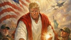 Donald Trump as Jesus.