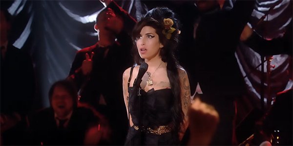 Amy Winehouse in the documentary Amy