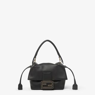 Small Mamma Baguetteblack Nappa Leather Mini Bag