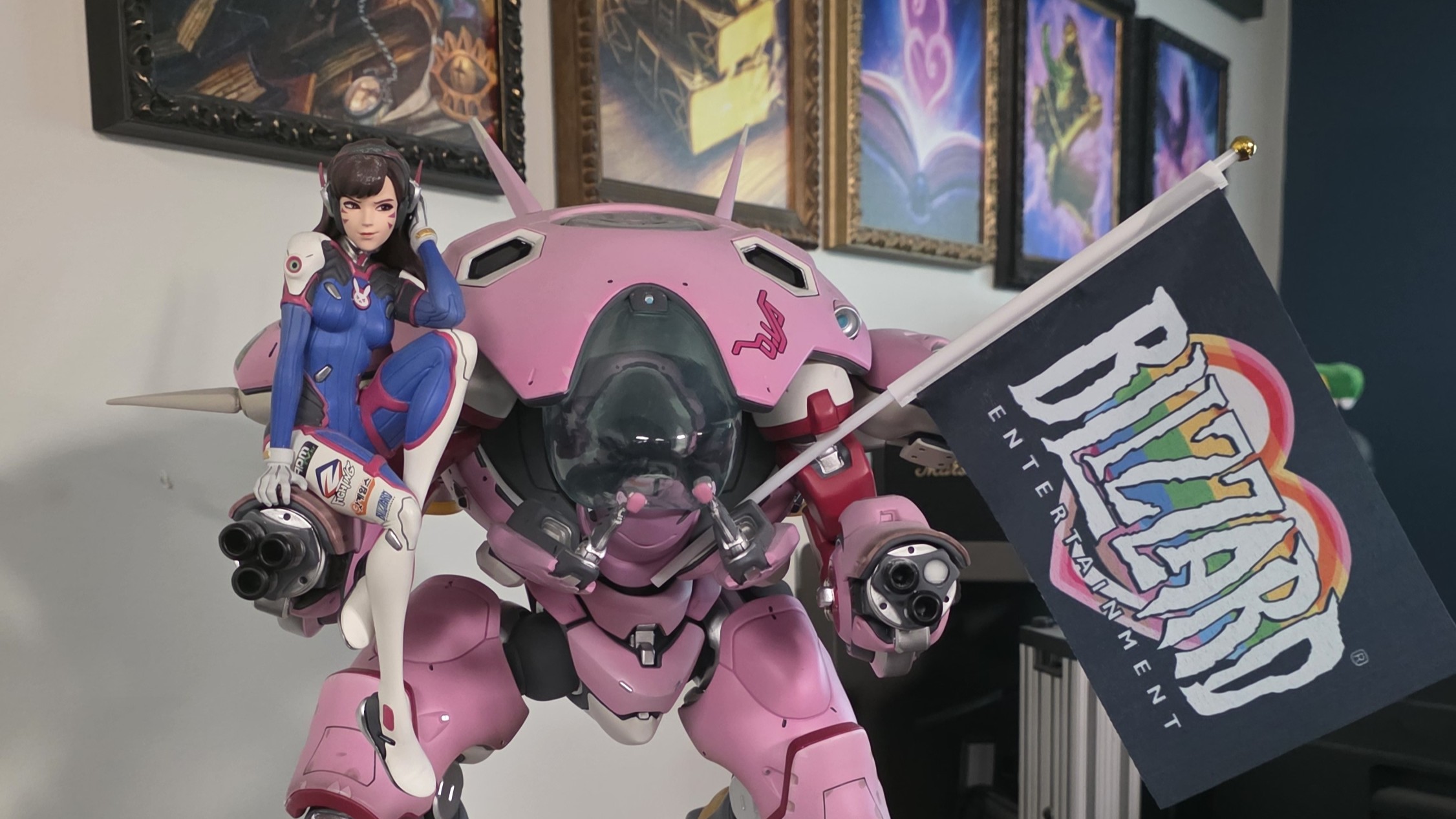 Pictures taken around Blizzard campus of logo and artwork