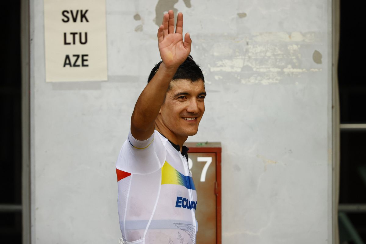 Tokyo 2020 Olympic Games - Olimpiadi Tokyo 2020 - Men's Road Race - Musashinonomori Park - Fuji Internetional Speedway 234 km - 24/07/2021 - Richard Carapaz (ECU - Ineos Grenadiers) - photo Luca Bettini/BettiniPhoto&Acirc;&copy;2021