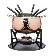 Artesa Copper Finish Fondue Set