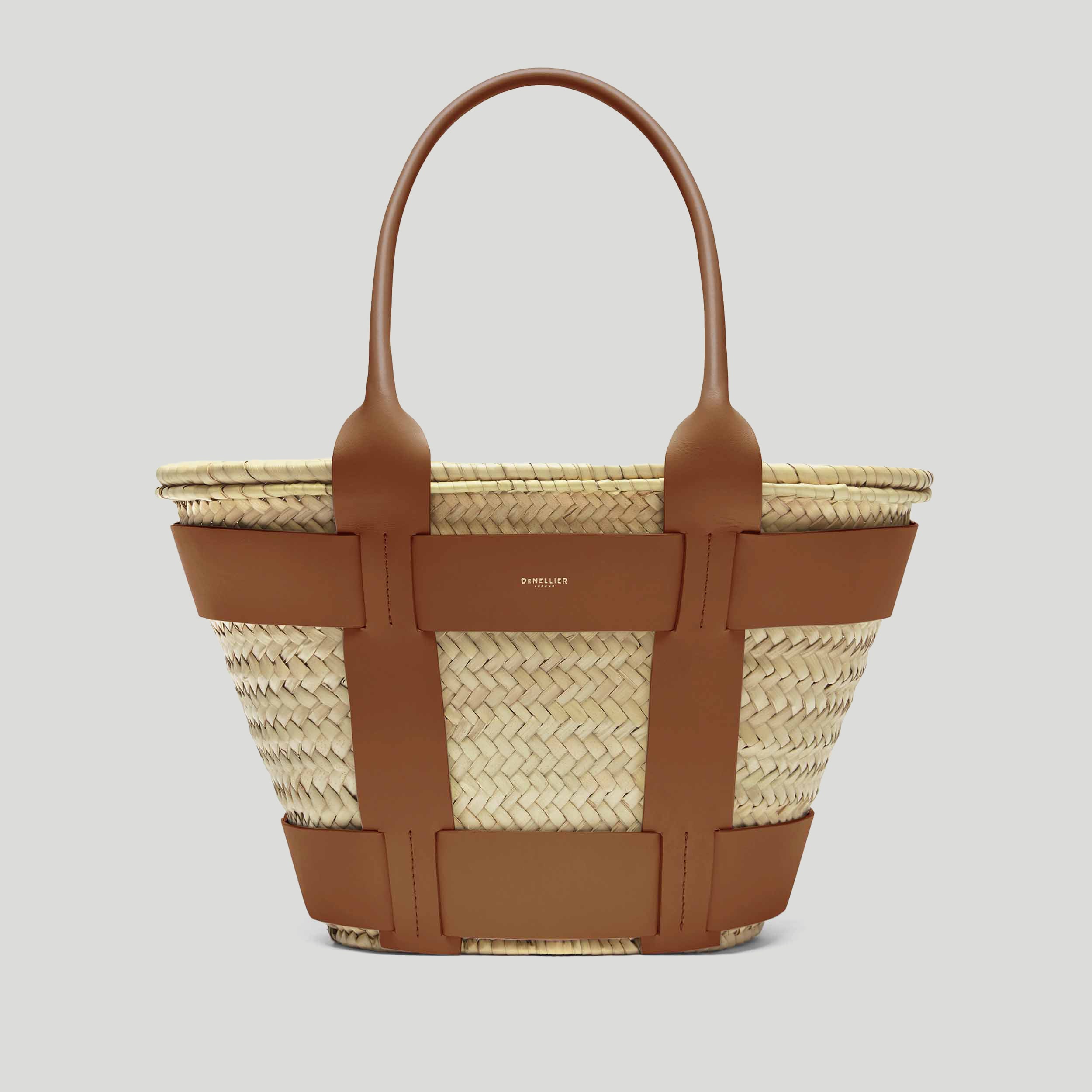 The Santorini | Natural Basket Tan Smooth | Demellier