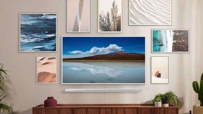Samsung frame on wall