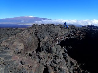 Members of the EuroMoonMars III crew complete their mission at HI-SEAS and explore the "lunar" terrain on an extravehicular activity (EVA).