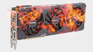 Refurbished GPU on fire (not really)