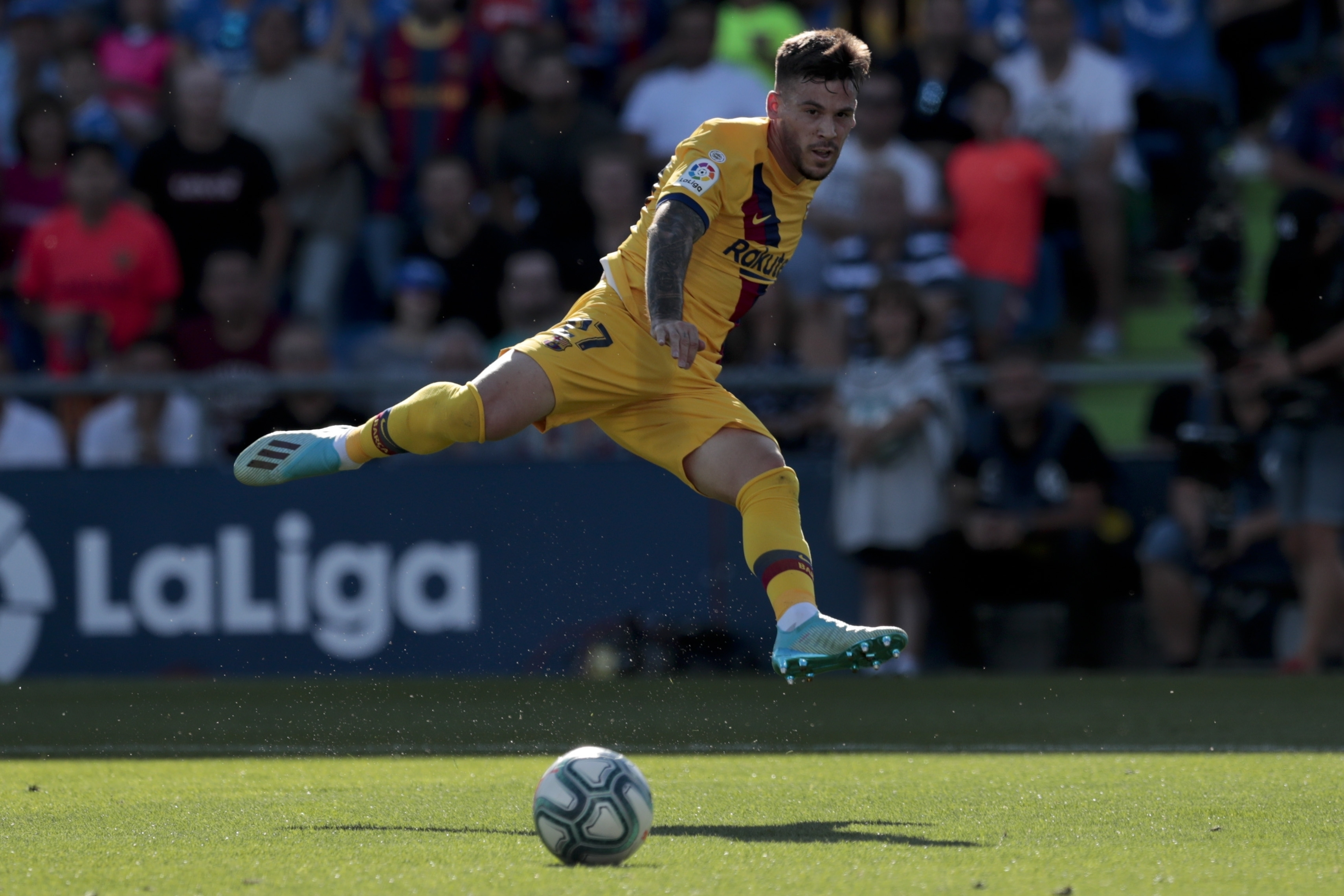 Carles Perez was a constant threat for Barca