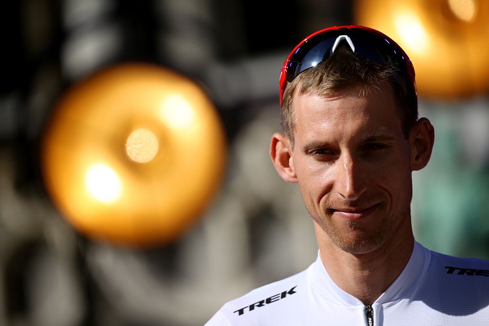 Bauke Mollema (Trek-Segafredo) at the team presentation at the Tour de France