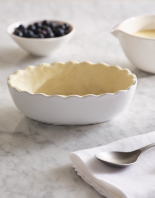 Portobello Ruffle Oven Dish &amp;ndash; Small | the White Company