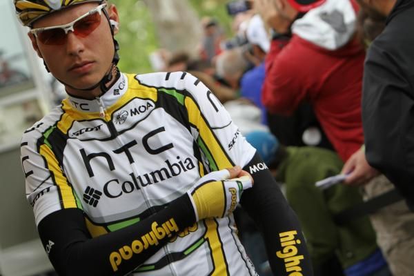 Tony Martin prepares for a long day in the saddle.
