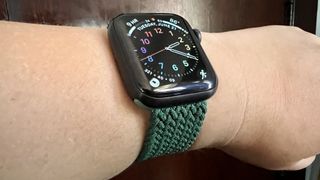 Zagg Braided Watch Band Forest Green Angled