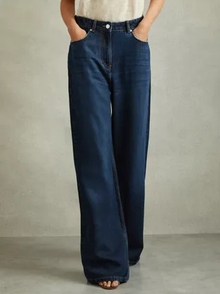 Reiss Petite Lyle Wide Leg Jeans