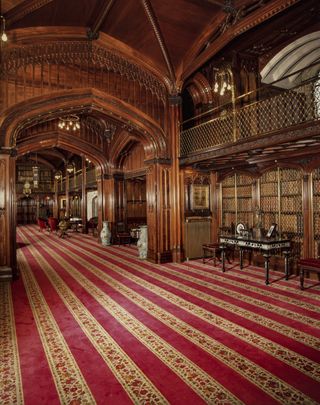 The library at Arundel Castle, West Sussex.