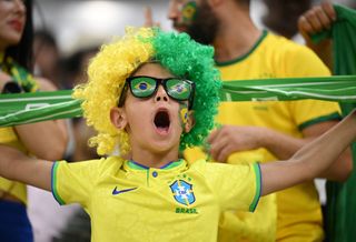 A young Brazil fan