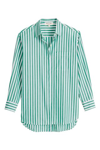 Alex Mill Jane Stripe Button Back Cotton Shirt