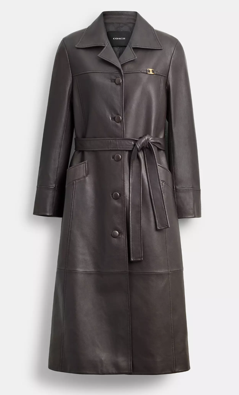 Coach, Leather Trench