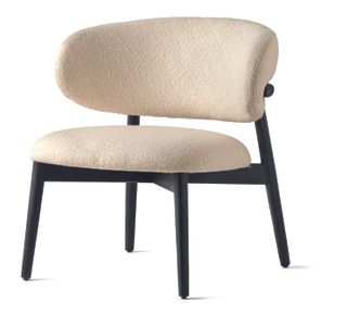 Milan Design Week Caligaris Oleandro white boucle chair