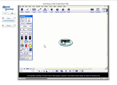 Video Tutorial: Inspiration 9 – Starting a New File