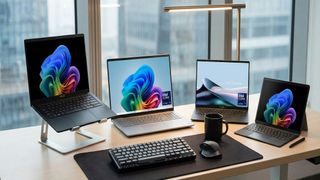 AI-Generated image of Dell and ASUS laptops visuallized