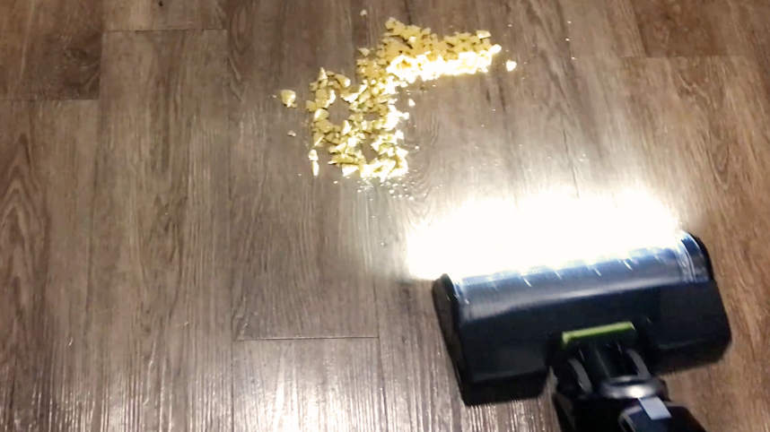 Bissell IconPet Turbo Cordless Stick Vacuum being tested in writer's home