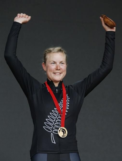 Linda Villumsen (New Zealand) won the Commonwealth Games time trial
