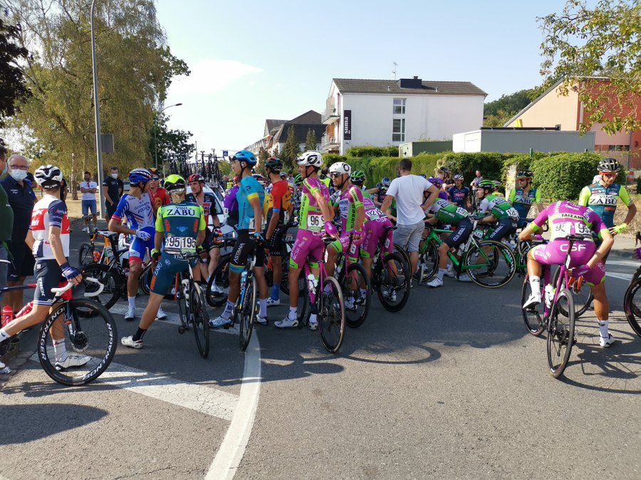 The riders at the Skoda-Tour de Luxembourg talk about road safety after neutralising stage 2