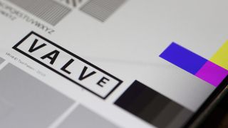 Valve Index screen displaying Valve logo