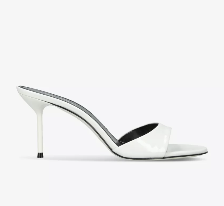 PARIS TEXAS, Lidia mule 70 leather heeled sandals